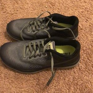 Grey Nike Fitsole running shoes